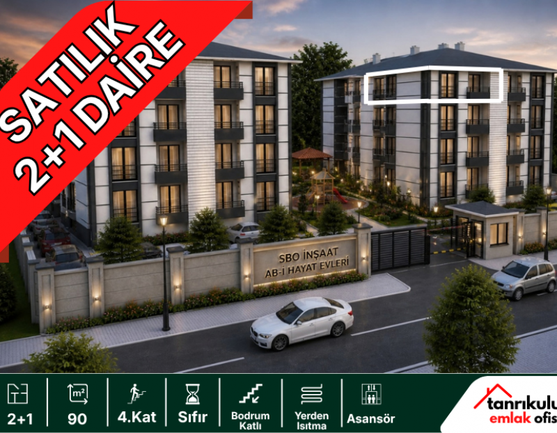 YENİMAHALLE 2+1 SATILIK 90 M2